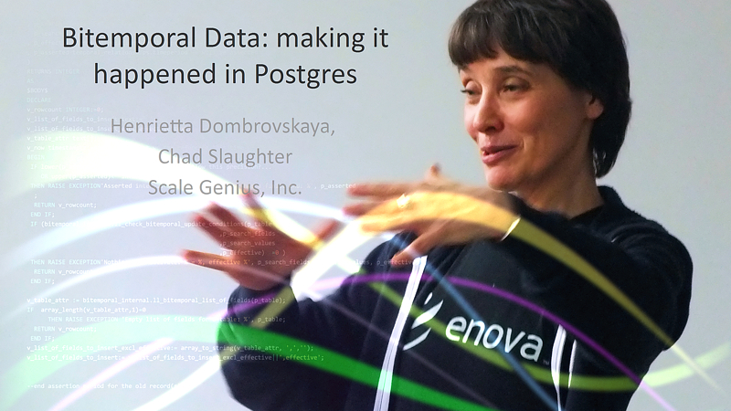 Видео семинара Генриэтты Домбровской «Темпоральные и битемпоральные базы данных»